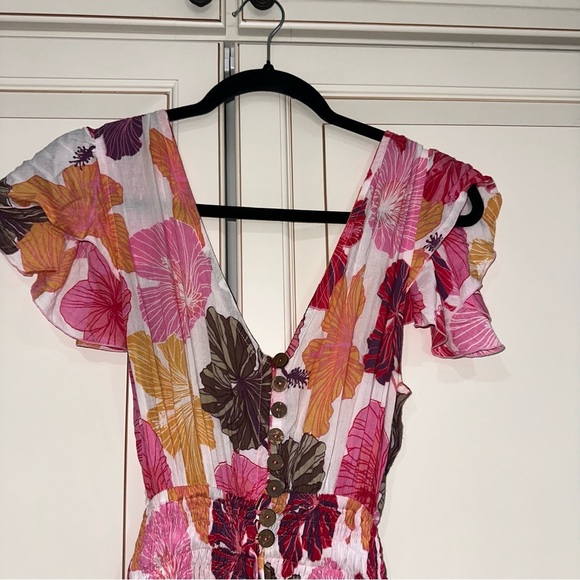 TIARE HAWAII New Moon Maxi Backless Dress Waimea Coral (D11) - Picture 6 of 9